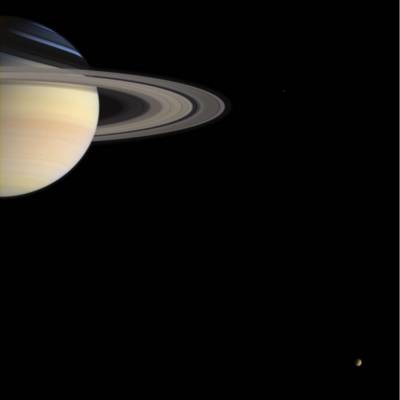 Cassini's Holiday Greetings, Image Credit: NASA/JPL/Space Science Institute
