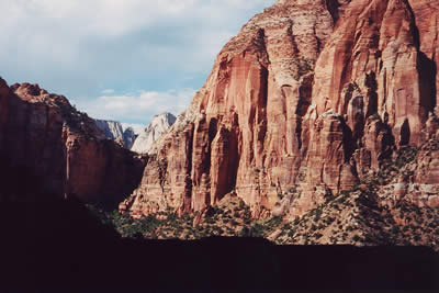 View of the canyon from the tunnel