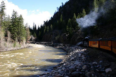 Train and the River