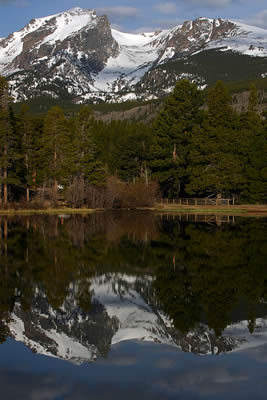 Glassy Surface of Sprague Lake